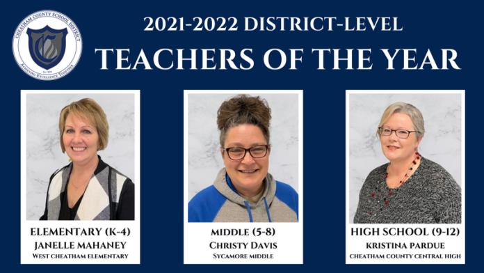 District-Level Teachers of the Year Named