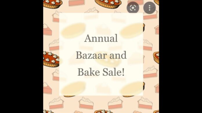 annual bazaar and bake sale