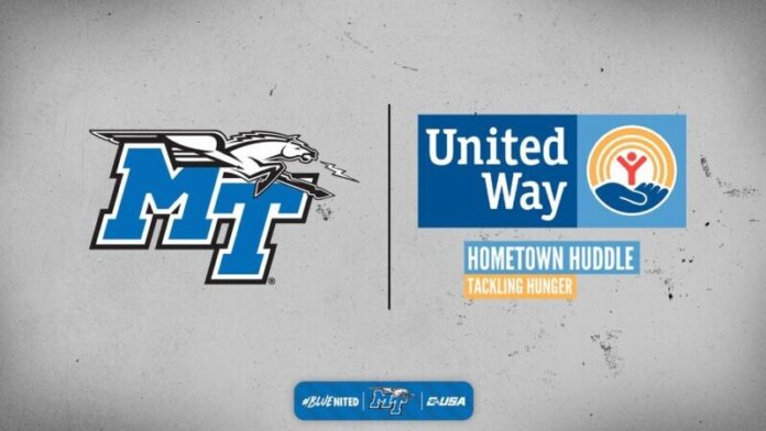 Blue Raiders joining United Way to tackle hunger