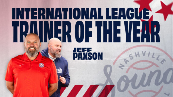 Jeff Paxson Named International League Athletic Trainer of the Year