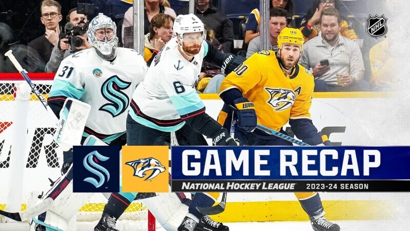 Nashville Predators vs Tampa Bay Lightning game photos in 2023-24 opener