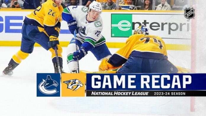 preds vs canucks