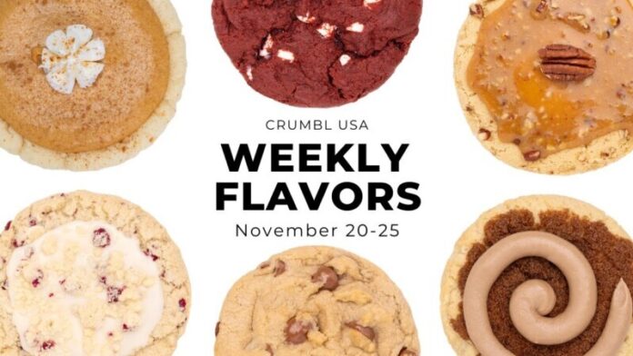 Crumbl Cookies Weekly Menu Through November 25, 2023