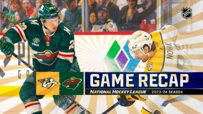 Third Period Goals Propels Predators to 3-2 Win Over Wild