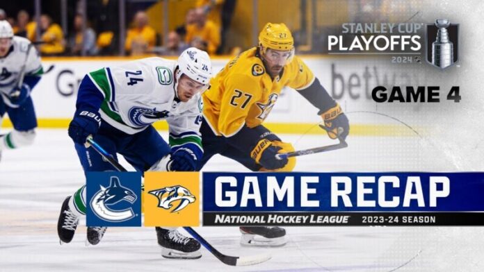 Predators Stung in 4-3 Overtime Loss to Canucks