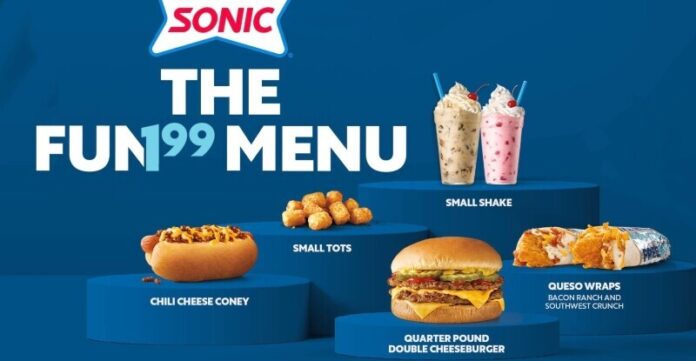 Sonic Fun Menu