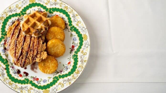 Chicken and Bo-Berry Waffle