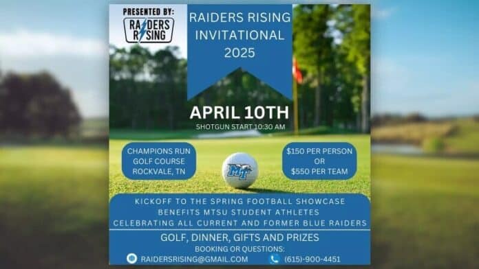 Raiders Rising Golf Invitational set for April 10