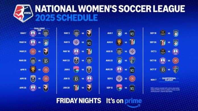 NWSL games on Prime Video
