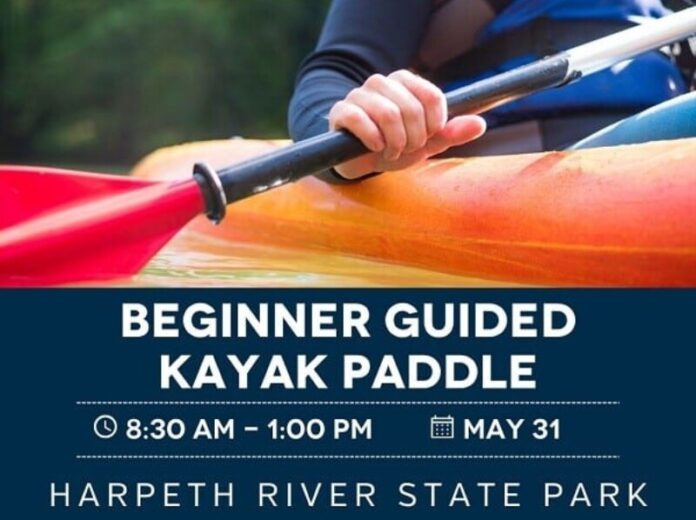 beginner guided kayak paddle