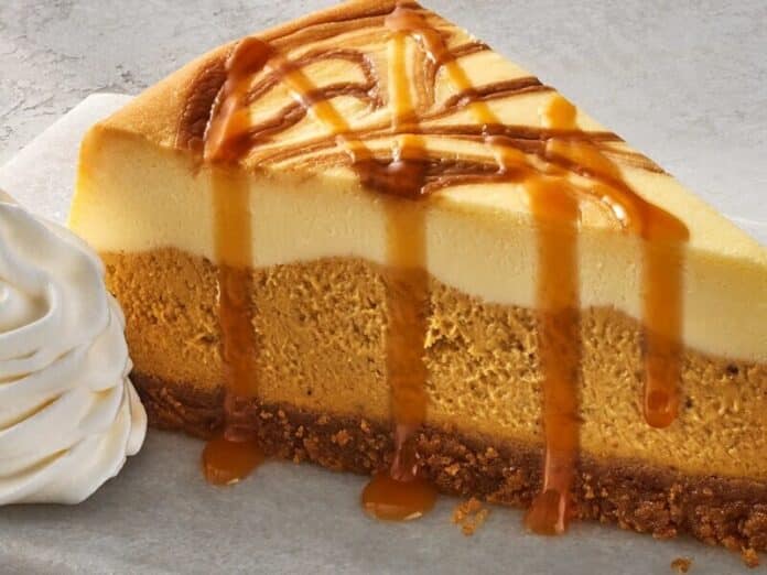 Pumpkin Cookie Butter Cheesecake Returns to Olive Garden