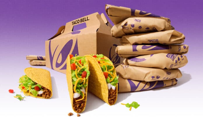 Taco-Bell-National-Taco-Day-Party-Pack_1450x850 National Taco Day (Oct. 7) officially lands on a Taco Tuesday following Taco Bell’s liberation of Taco Tuesday for fans in 2023 and securing its permanent move to Tuesday in 2024.