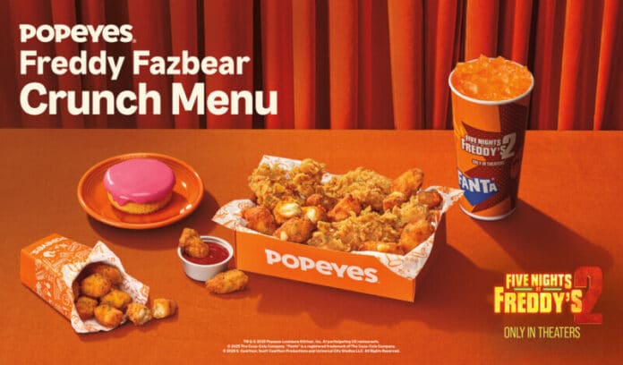Popeyes Announces Limited-Time-Only Freddy Fazbear Crunch Menu