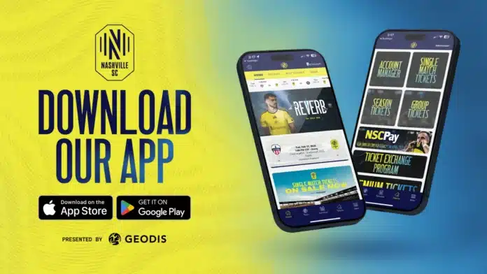 Nashville SC mobile app
