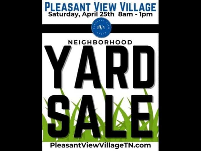 pleasant view village yard sale