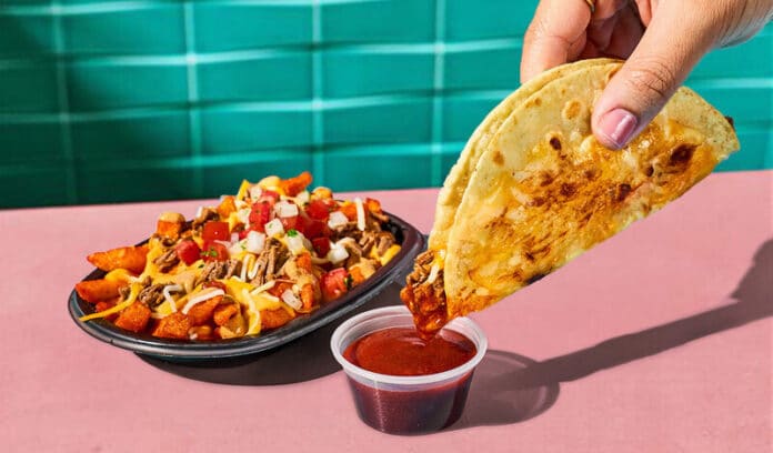 Taco Bell Shredded Beef Dipping Taco and Nacho Fries Fan favorite Shredded Beef Dipping Taco returns to menus and Shredded Beef Nacho Fries make their debut