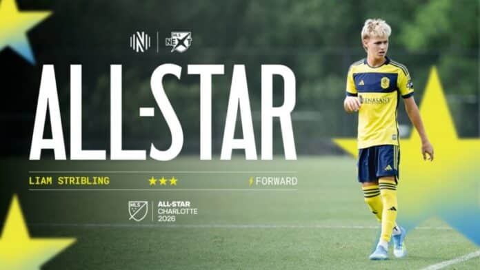 Nashville SC's U16 Academy forward Liam Stribling named to MLS NEXT All-Star Team
