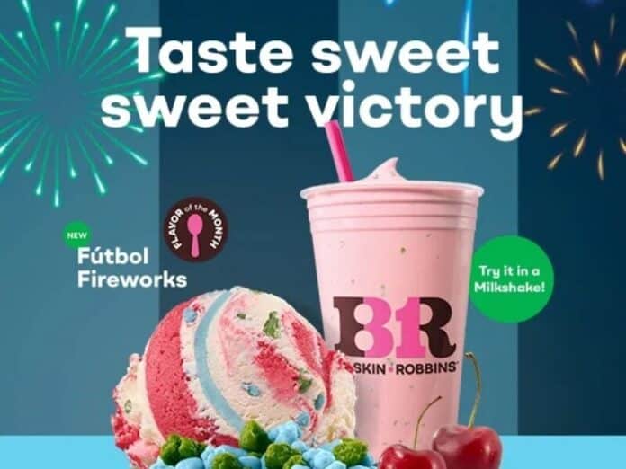 Baskin-Robbins June Flavor of the Month Is Fútbol Fireworks