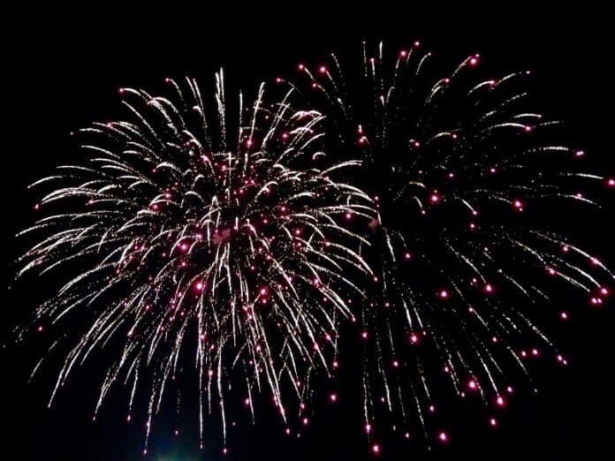 fireworks stock photo