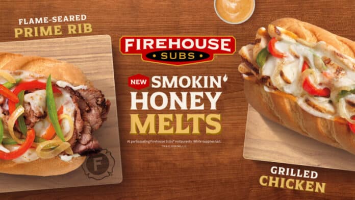Firehouse Subs® is growing its Melts lineup with the new Smokin' Honey Chicken Melt and Smokin' Honey Steak Melt, featuring an all-new honey chipotle sauce, melty provolone, caramelized onions and bell peppers on a toasted signature roll, launching nationwide Monday, July 6, 2026.