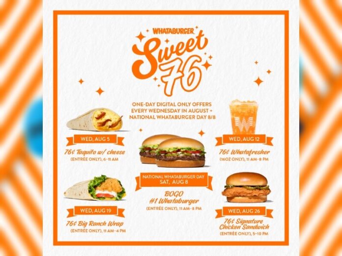 whataburger turns 76 with bogo deals whataburger turns 76 with bogo deals