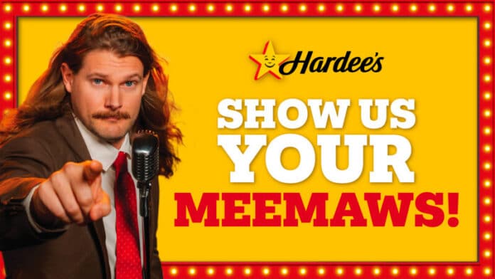 0726_Hardees_MeeMawBillboard_1080x1920_NOQRCODE Hardee's launches a nationwide competition, "Show Us Your Meemaws,” where guests can nominate their grandmothers or themselves for a chance to become The Hardee's Meemaw.