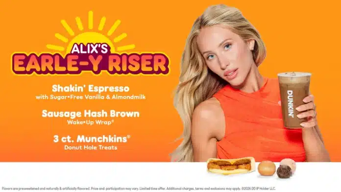 Dunkin’® and Alix Earle Unveil Alix’s Earle-Y Riser Meal, Headlining a New Fall Menu