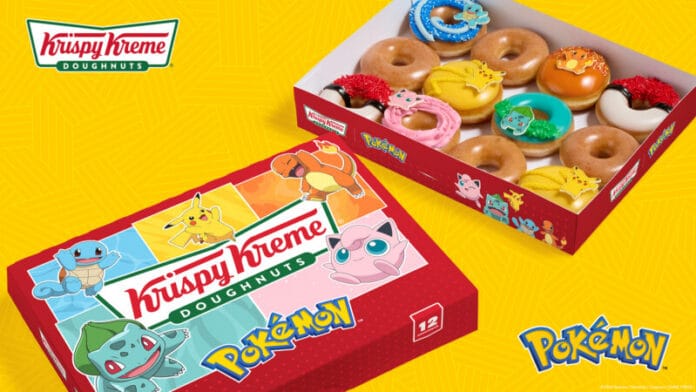 Beginning Tuesday, Aug. 18, for a limited time, Trainers and doughnut lovers can discover Krispy Kreme's new Pokémon Doughnut Collection