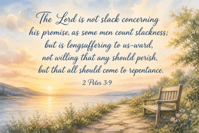 Devotional image for 2 Peter 3:9