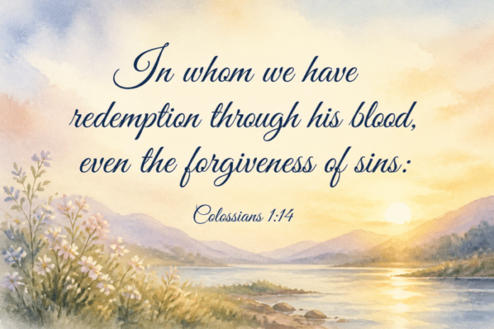 Devotional image for Colossians 1:14