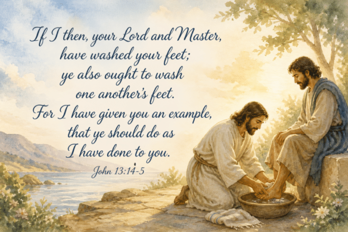 Devotional image for John 13:14-15