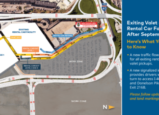 BNA Changes Rental Car Traffic Pattern Beginning Sept. 30