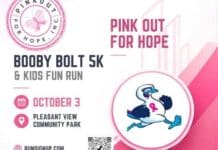 Lace Up for a Cause at the Booby Bolt 5k & Kids Fun Run at Pleasant View Community Park Booby-Bolt-5k-2026