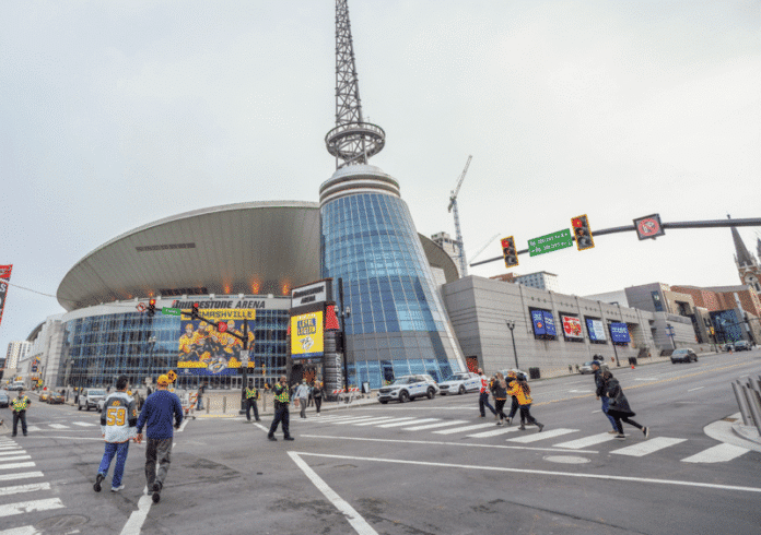 Bridgestone arena from presser Bridgestone arena from presser