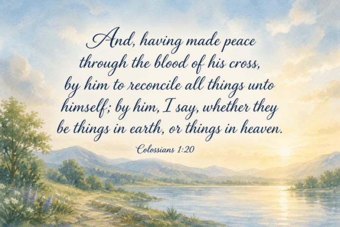 Devotional image for Colossians 1:20