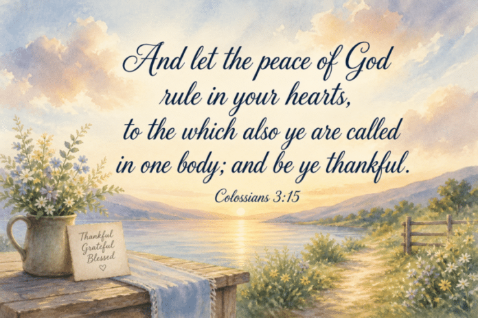 Devotional image for Colossians 3:15
