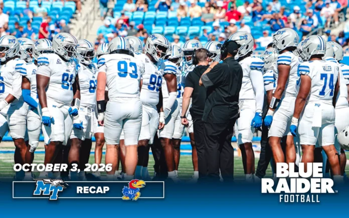 Blue Raiders fall on the road to Kansas