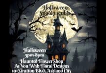 Step Into the Haunted Flower Shop: Halloween Spooktactular at As You Wish Floral Designs Halloween Haunted Flower Shop