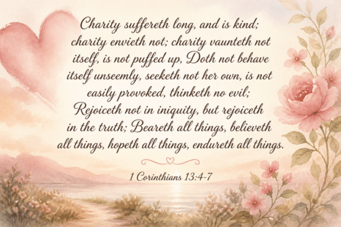 Devotional image for 1 Corinthians 13:4-7