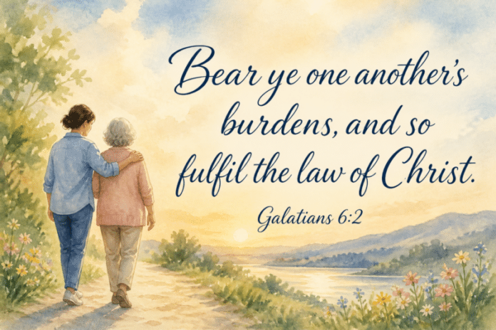 Devotional image for Galatians 6:2