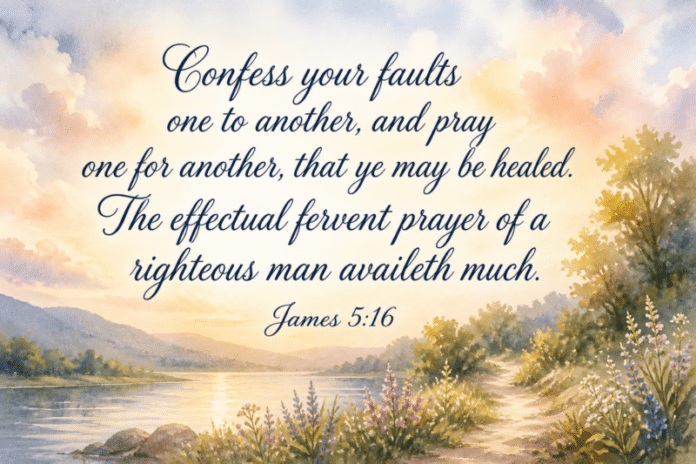 Devotional image for James 5:16