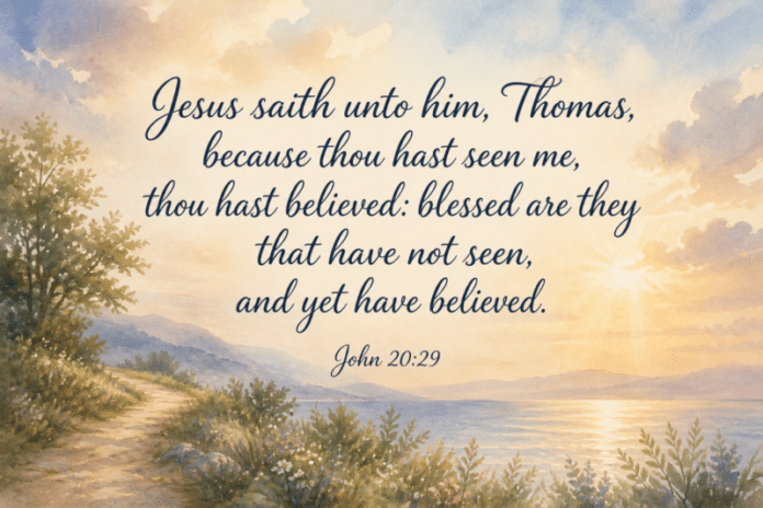 Devotional image for John 20:29