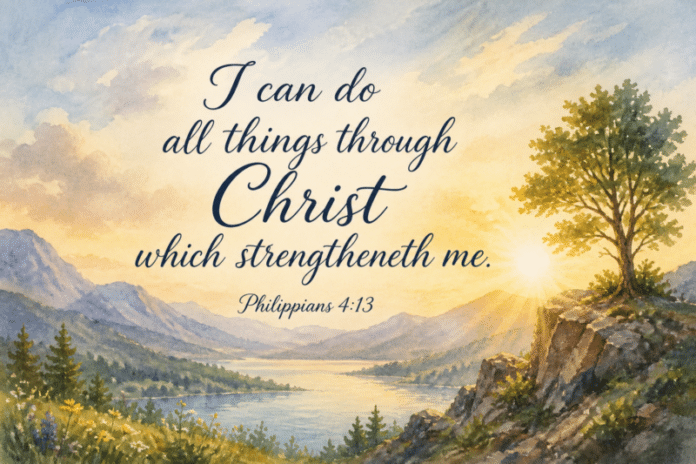 Devotional image for Philippians 4:13