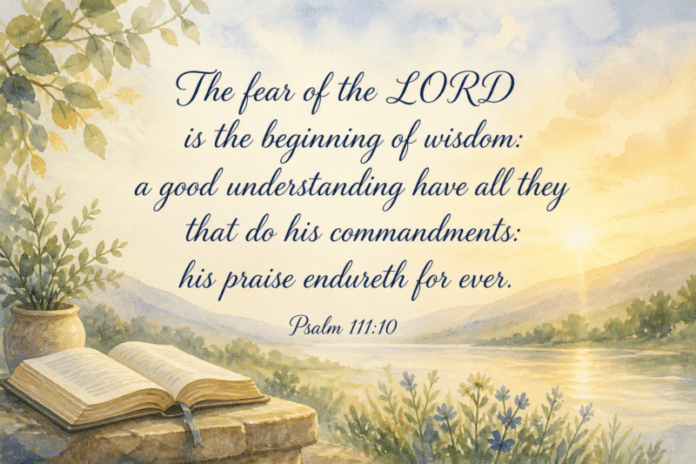 Devotional image for Psalm 111:10