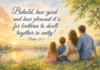 Daily Devotional: The Beauty of Family Unity Devotional image for Psalm 133:1