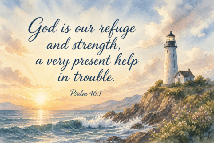Devotional image for Psalm 46:1