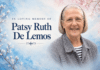 OBITUARY: Patsy Ruth De Lemos