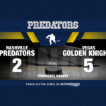 Golden Knights Pull Away From Predators in 5-2 Win at Bridgestone Arena preds