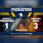 Predators Fall 3-1 to Wild in Season Opener preds