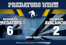 O’Reilly, Stamkos Lead Predators Past Avalanche 6-2 preds